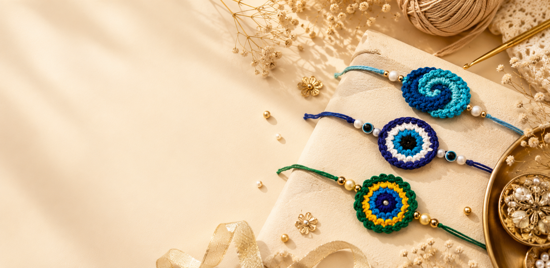 Crochet Rakhi Collection